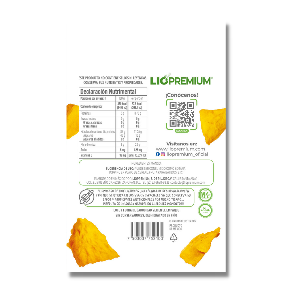 Mango Liofilizado