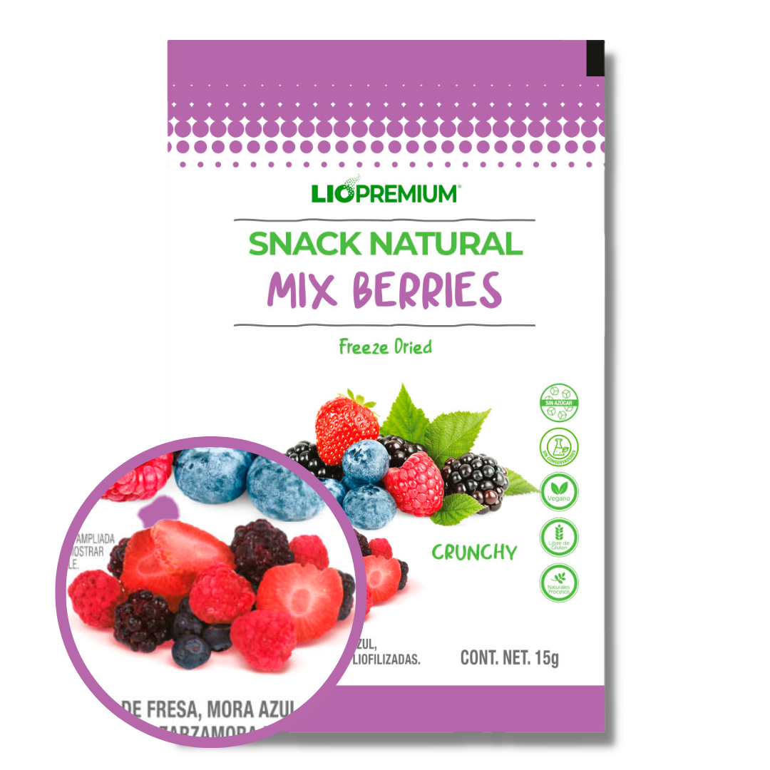Mix berries liofilizados