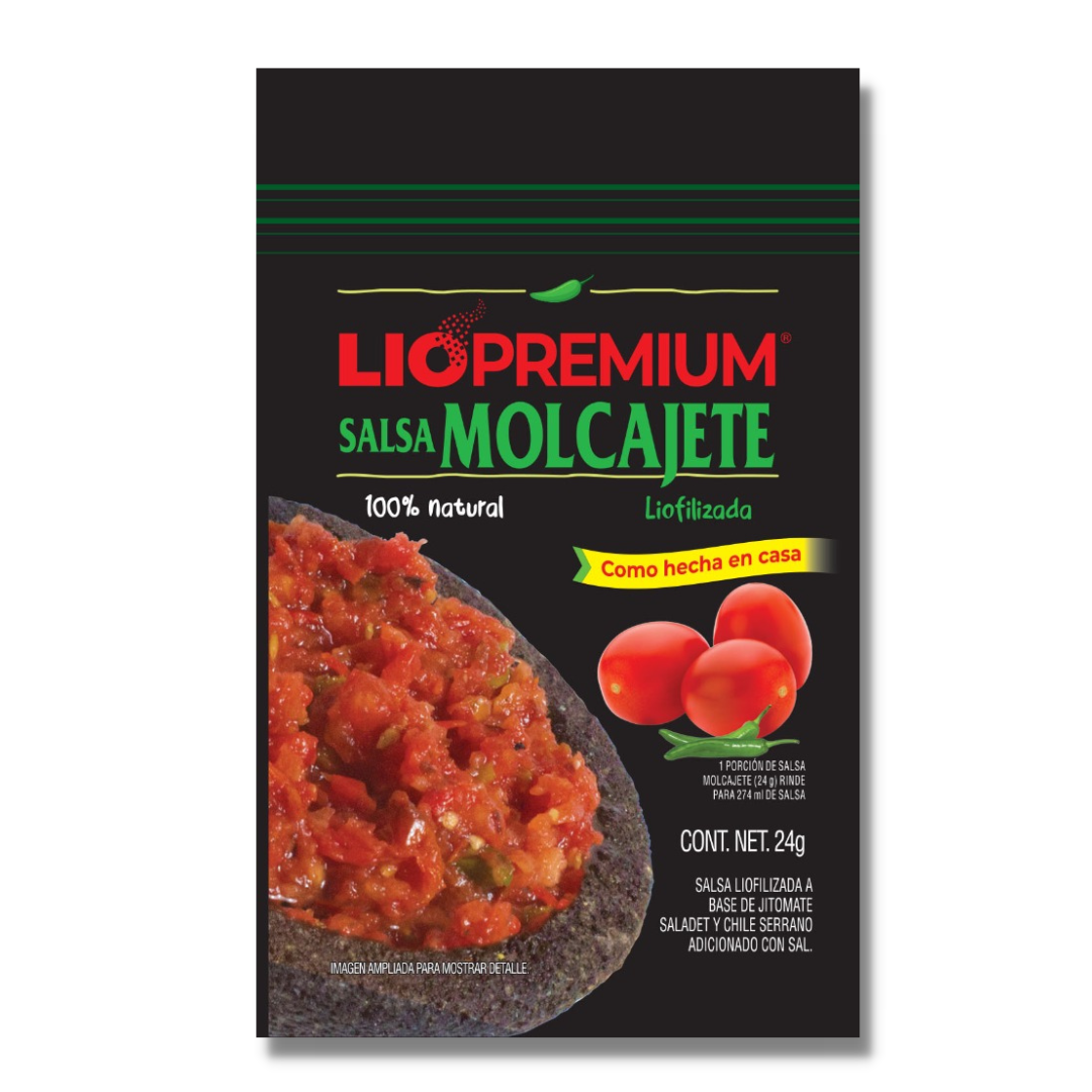 Salsa molcajete liofilizado