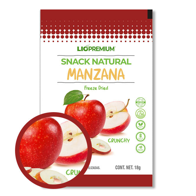Manzana liofilizada